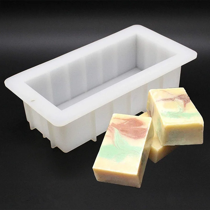 Силиконовая форма для мыла прямоугольная 10 ''Форма для пирога, хлеба, тостов DIY принадлежности для изготовления мыла
