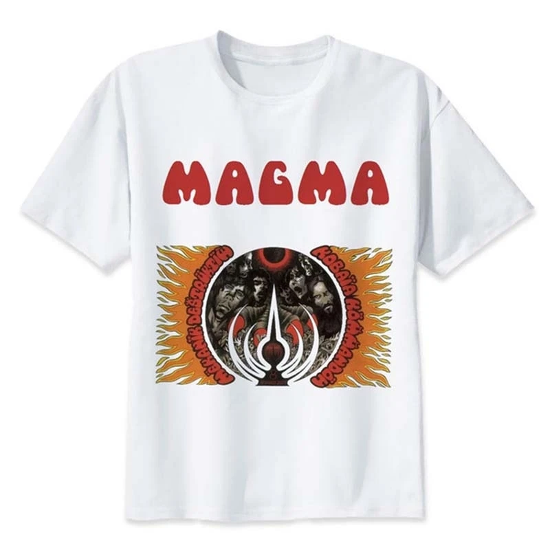 Мужская футболка Magma крутая забавная белая с мультяшным принтом | одежда