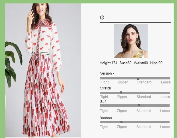 Ropa de mujer осеннее повседневное шифоновое платье с длинными рукавами и принтом в виде губ красное платье модное праздничное платье