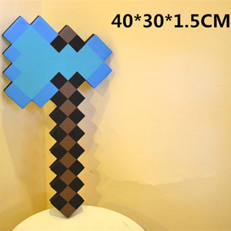 Веселые спортивные игрушки My World из пены, Алмазный меч, топор, лопата, Кирка, набор, мой мир, меч, оружие, модель, детская игрушка, подарок