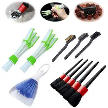 

Replacement Clean Brush Kit Car 12Pcs Interior Wheel Detailing Cleaning