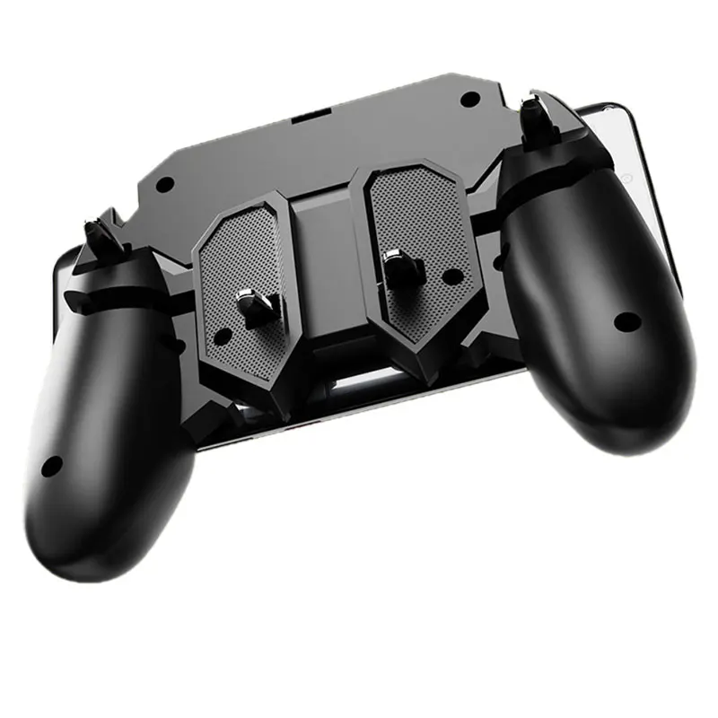 AK66 Six Fingers PUBG Game Controller Gamepad Metal Trigger Shooting Free Fire Gamepad Joystick For