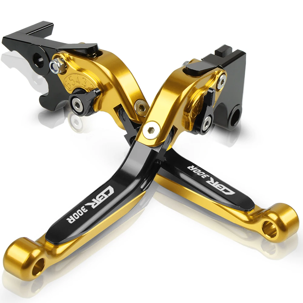 P With LOGO Для Honda CB300 FA CBR CB 300 CBR300R CB300F- тормозной рычаг ручка сцепления Регулируемая складная ручка Набор ручек - Цвет: P With LOGO
