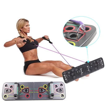 

Push up Board 9 in 1 Body Building Home Comprehensive Fitness Exercise Equipment Fodable Adjustable Push-up Stands Workout Gym