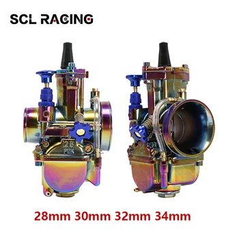 

Alconstar Universal Motorcycle Accessories 28mm 30mm 32mm 34mm Keihin PWK Motorcycle Carburetor For 4T Engine With Power Jet
