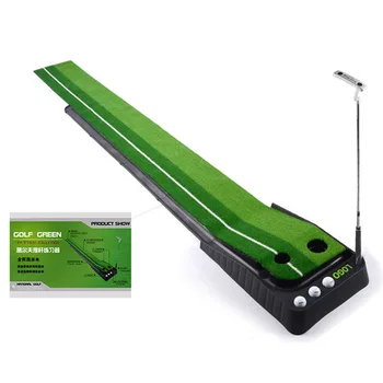 

Hot Indoor Golf Putting Trainer Ball Return 2.5M/3M Portable Golf Practice Putting Mat Golf Putter Green Trainer Return Fairway