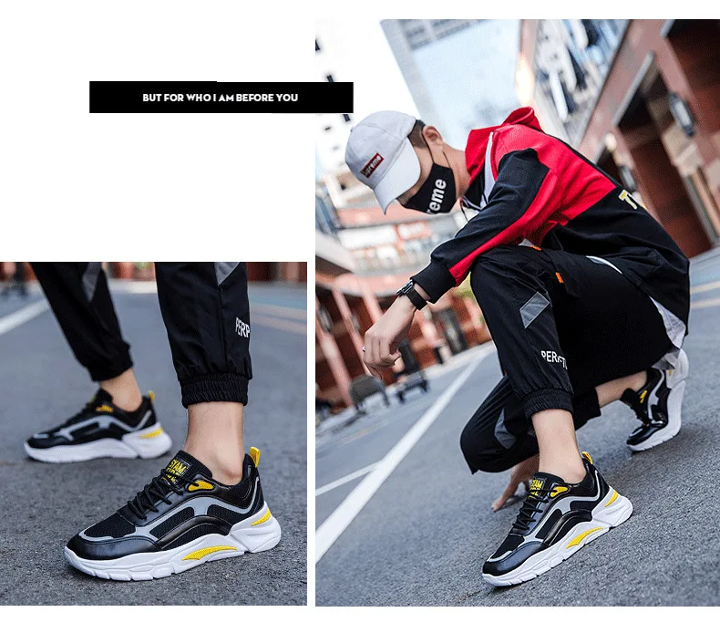 INS Super Fire Sports Casual Trendy Shoes Autumn Men Korean-style Punched Sheet Red Dad Shoes Versatile Students Running Shoes