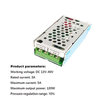 

3A 120W PWM DC Motor Stepless Variable Speed Forward Reverse Switch Module 12V-40V Adjustable Speed Switch for Linear Actuator