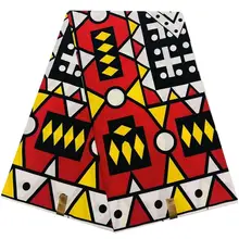 Kente вощеная ткань нигерийская восковая печать высокое качество Анкара африканская вощеная ткань принтом для украшения дома NDF01