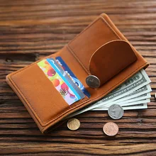 

Handmade Card Holder Business Card Holder Cowhide Photocard Holder Washed Vegetable Tanned Leather Card Binder Desk Accessory