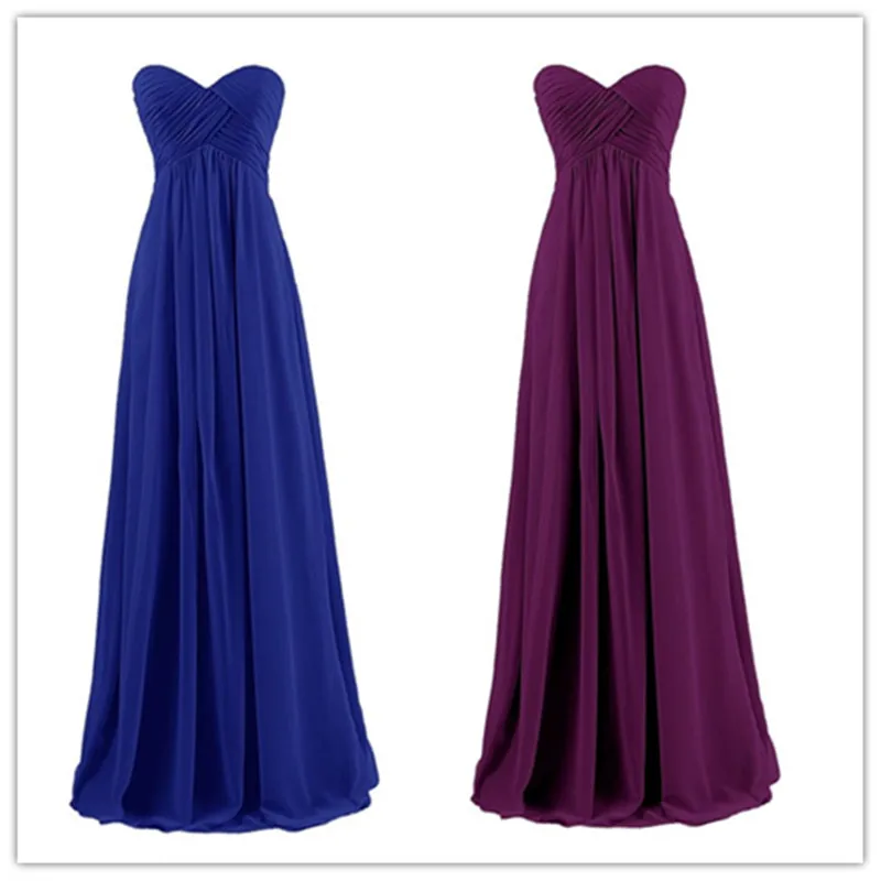 Бальное платье без рукавов бретелек в пол шифоновое свадебвечерние для подружки