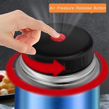 

Food Jar with Handle,Insulated Food Jar Wide Mouth,Leak Proof Soup Food Jar,Stainless Steel Vacuum Insulated Thermal Lunch Conta