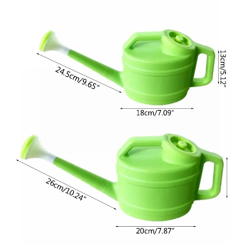 2.5L/3.5L лейка, длинный рот утолщенный пластиковый полив чайник спринклер с ручкой Подходит для полива растений