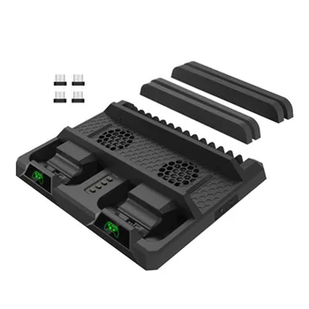 

Vertical Stand with Cooling Fan Cooler Dual Controller Charger Charging Station for ONE/X/S Dual Charging LED Lamp