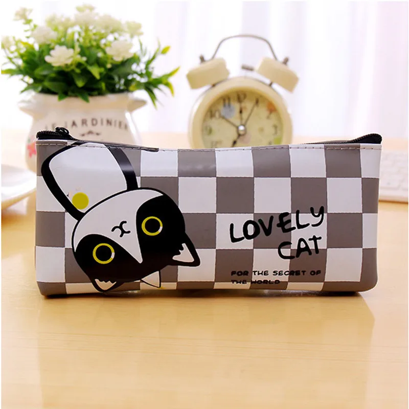 Милые школьные пеналы с котом милый водонепроницаемый пенал для девочек подарок