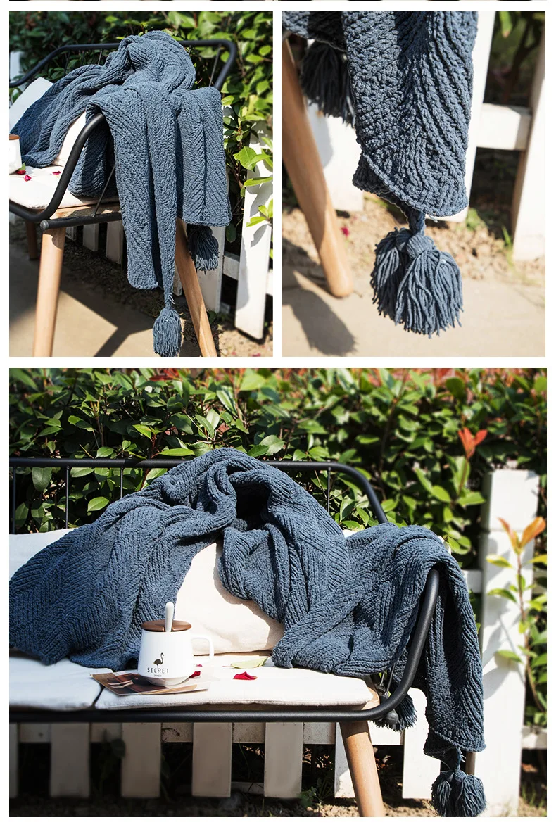 REGINA Nordic Chenille Throw Blanket