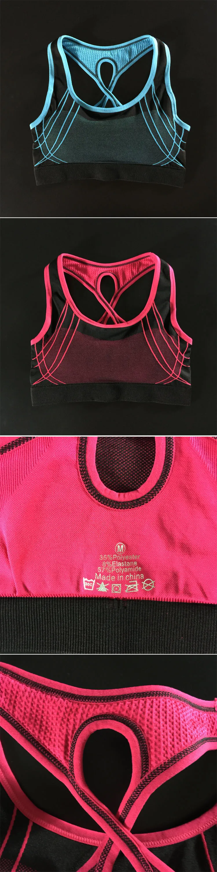 lady fitness vest type bra summer quick-drying running rims shockproof underwear vests