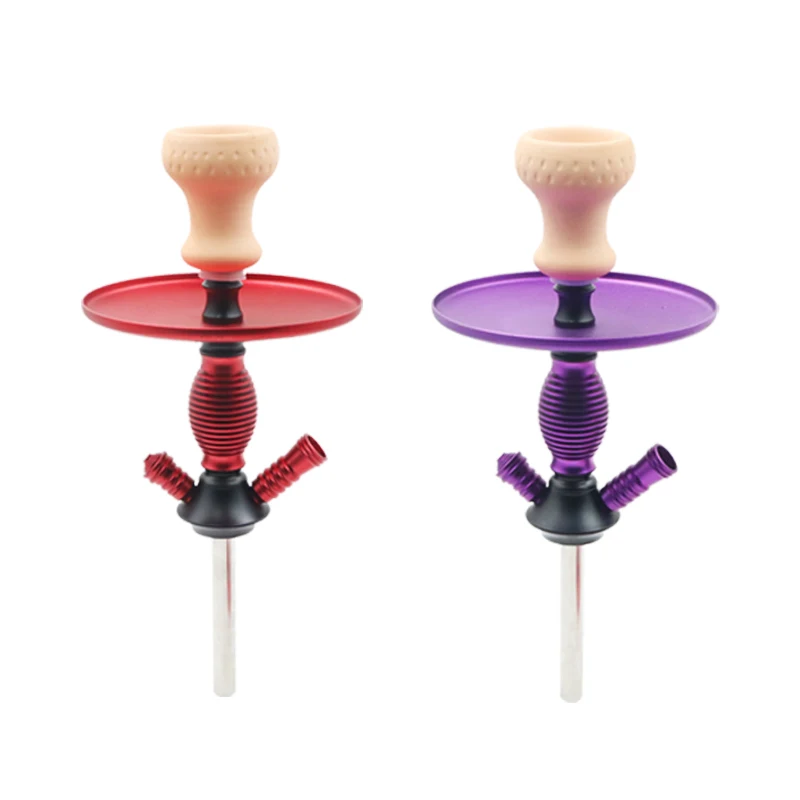 

1Piece Sold Separately Upper Hookah Set With Ceramic Hookah Bowl Silicone Hose Metal Charcoal Tongs Accessories , Hookah Glass