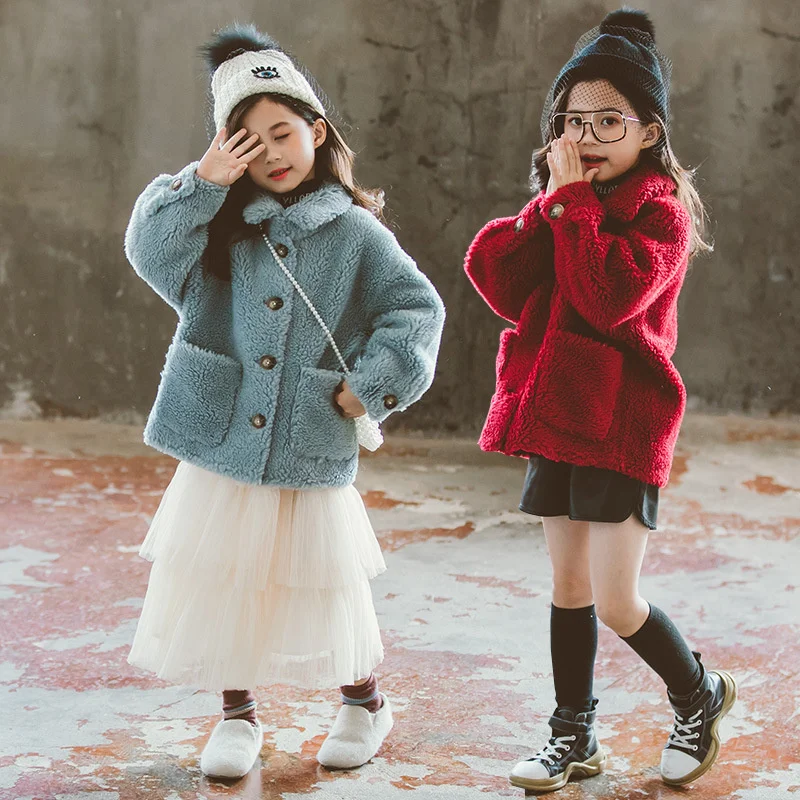 

Girls Baby's Kids Coat Jacket Outwear 2022 Beautiful Thicken Spring Autumn Cotton Teenagers Overcoat Top Tracksuits High Quality