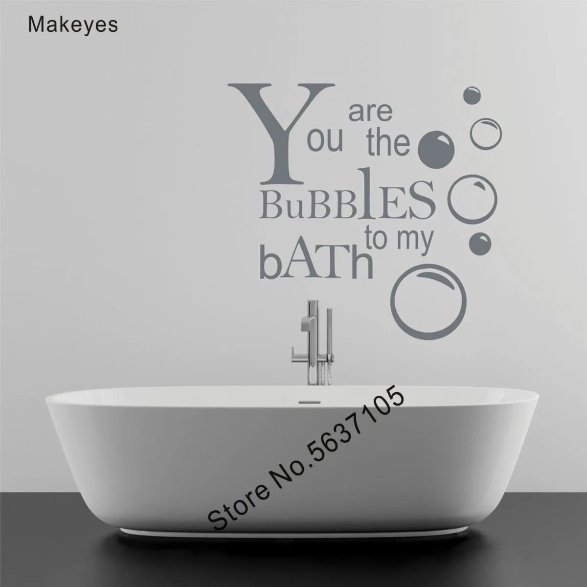 Makeyes Bolle Bagno Adesivo Murale Adesivi Murali Citazioni Parole Carta Da Parati Design Bbolle Murale Decorazione In Vinile Decorazioni Per La Casa 