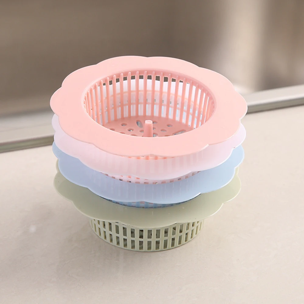 В форме цветка, дренажный фильтр 4 вида цветов эффективный Кухня раковина Anti-blocking мусора изоляции Кухня Ванная комната волос инструмент-ловушка