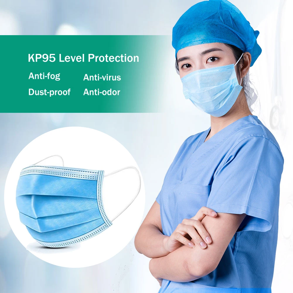 

50/100/150/200Pcs 3 Layer Mouth Face Mask Anti-dust Protection Masks Disposable Elastic Ear Loop Disposable Safety Mask