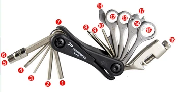 

PROMEND 17 in 1 Multifunction Bicycle Repair Tools Kit Hex Spoke Cycling Screwdriver Tool MTB Mountain Cycling Bike Repair Tools