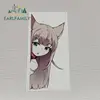 EARLFAMILY 13cm x 6.1cm for Anime Fox Girl Peeking Vinyl Car Stickers Air Conditioner Anime Waterproof Occlusion Scratch Decal ► Photo 3/6