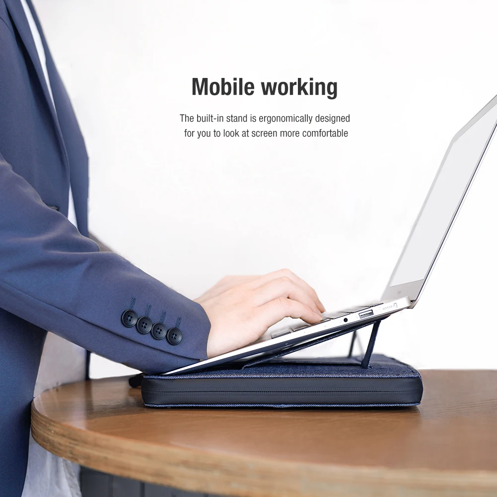 Bolsa do Portátil com Suporte para Macbook ''laptop à Prova Case para Macbook '''' para Huawei Nillkin Água Pro 13.3'' 13 16 15'' Air 13.3 d' - Imagem 2