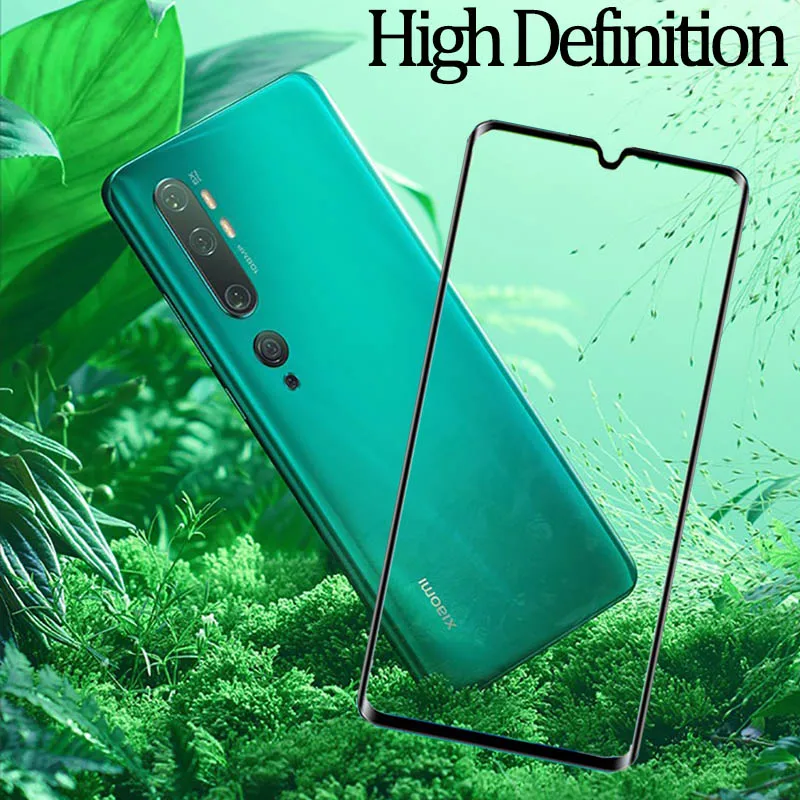 2Pcs 9H Tempered Glass For Xiaomi Mi CC9 Pro Case Full Cover Glass Mobile Phone Accessories Screen Protector Film For Mi Note 10