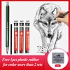 4mm Mechanical Pencil Sketch Drawing Art Pencil Automatic Charcoal Pencils For Students Kids Gift Stationery Supplies TR-4000 1