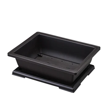 

Imitation Plastic Rectangle Plant Pot Balcony Bonsai Bowl Home Garden Basin Nursery Planter Flower Pot