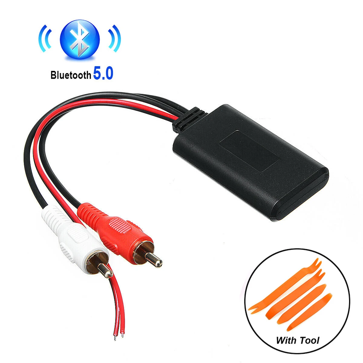 Автомобильное радио RCA Bluetooth адаптер стерео 2RCA беспроводной AUX аудио проводка для Kenwood для Кларион