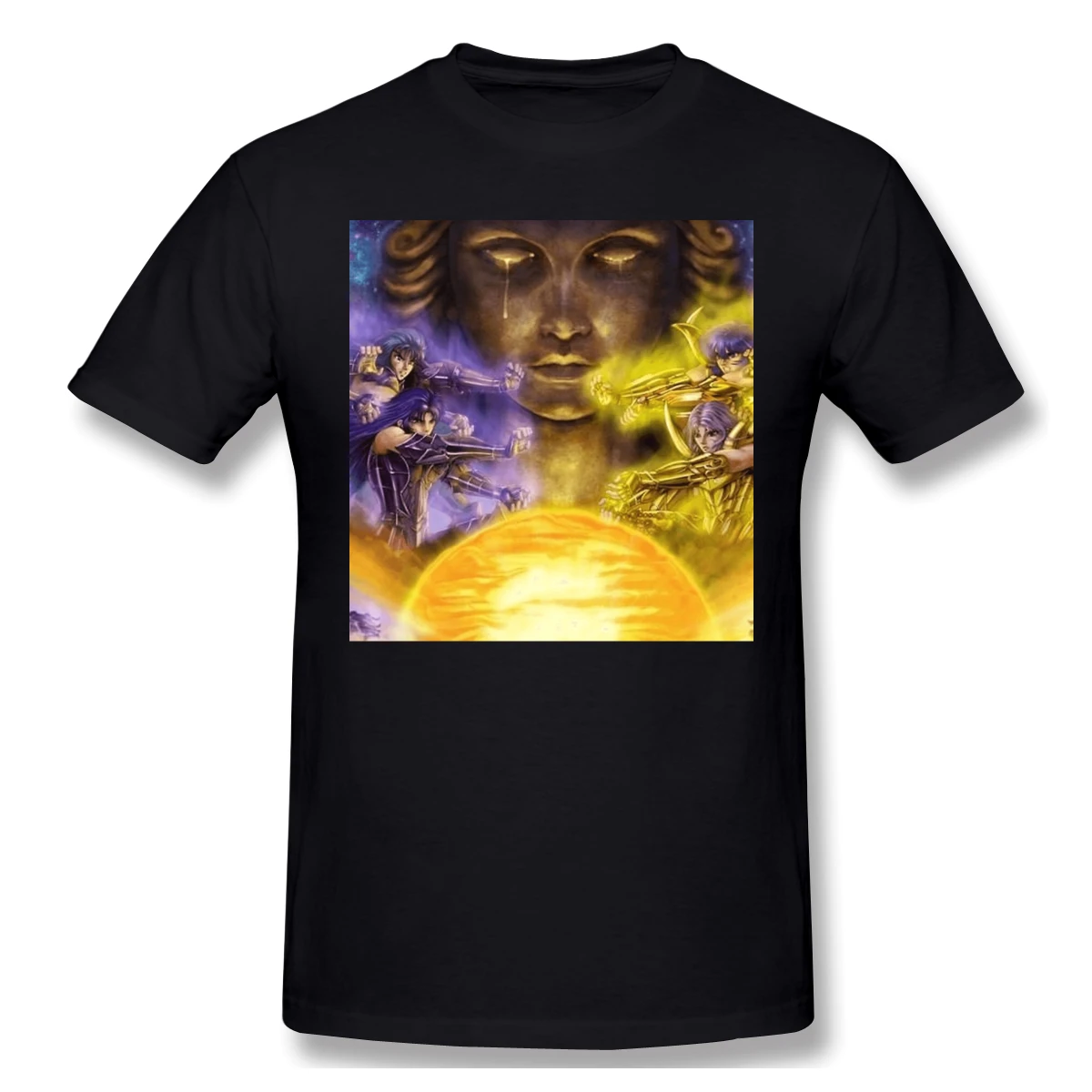 Man Knight Of Zodiacs Coulisse Caballeros Del Zodiaco,Ikki,Gold Saint, Cavalleiros Do Zodiaco Fitness Funny Tshirt