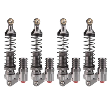 

4Pcs RC Shock Absorbers, Aluminum Alloy High Strength Springs Shocks Set Damper, Suitable for Most 1/10 RC Car Model Universal R