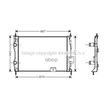 Радиатор Nissan Qashqai 2.0 M/T 07- Ava Dna2279 Ava арт. DNA2279