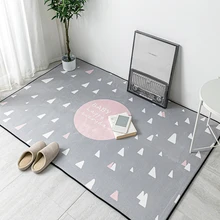 Простые домашние ковры, ковер в скандинавском стиле с мультяшным рисунком для гостиной, прямоугольные современные детские коврики для девочек, прикроватное одеяло для спальни, коврик для йоги, теппич