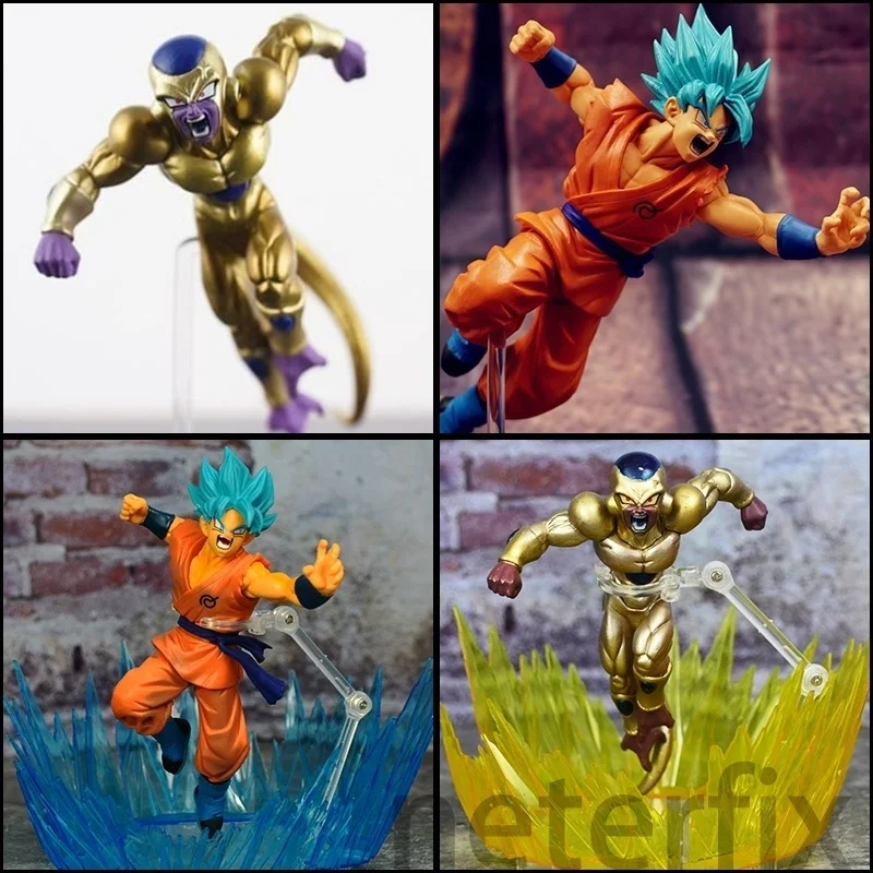 Frieza VS Goku Resurrection F Супер Saiyan Gold Битва Ver ПВХ модель игрушки подарок Dragon Ball