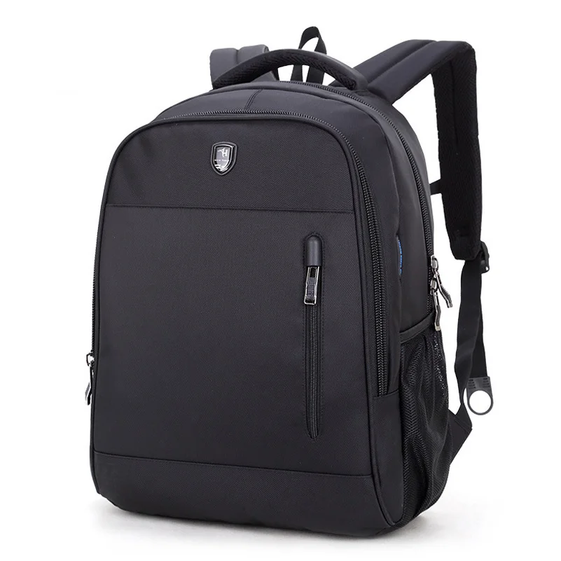 

Casual Men's Backpack Solid Color Bussiness Laptop Backpack Fashion Travel Student Schoolbag Oxford Cloth Waterproof Backpack