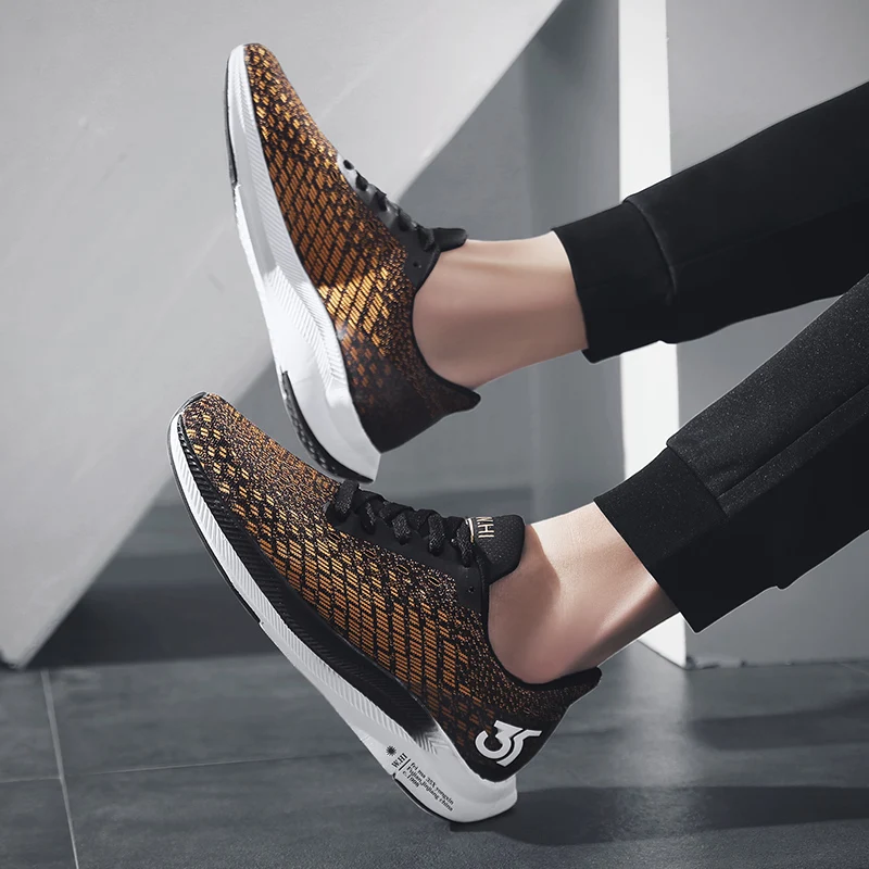 

2020 Summer Sale Mens Mesh Shoes Slip on Sneakers Casual Shoes Air Cushion Male Footwear Sport Shoes Outdoor Jogging Trainers 46