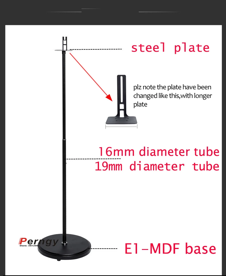 (1 paire = 2 pièces) SO-F1 95cm-117cm base de colonne ronde réglable son surround haut-parleur support de sol support de montage sonos play 1 ONE SL