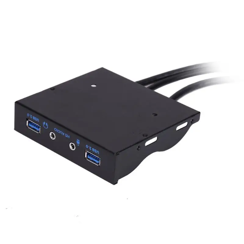  3.5 in Audio Pannello Frontale HD Audio Del Computer Connettore Splitter Adapter 4 Porte 20Pin per 