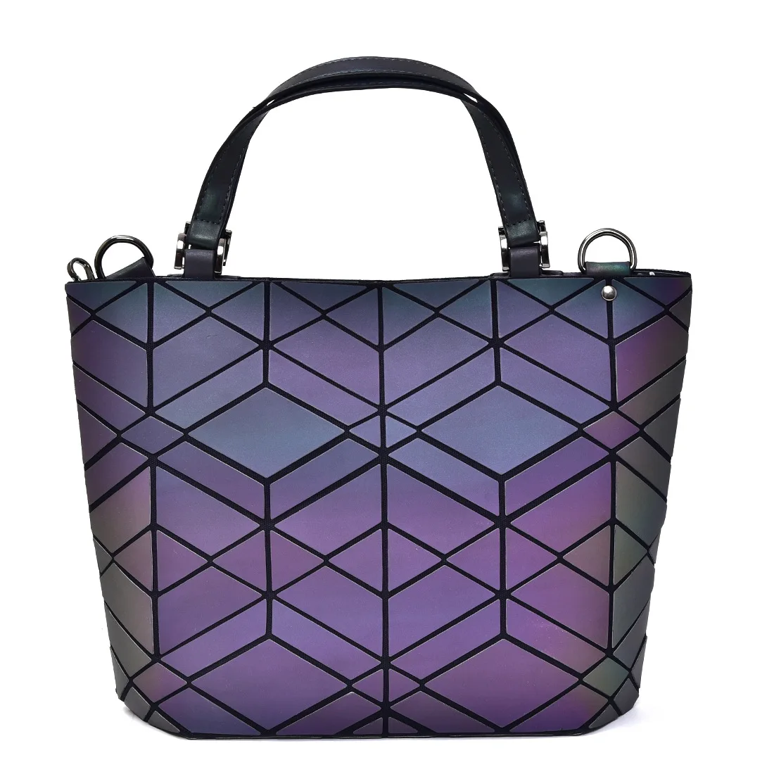 

Luxury Handbags Women Bags Designer Geometric Luminous Color Change Tote Bags for Women 2019 Elegant Purses and Handbags