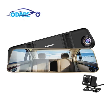 

Odare Car DVR video recorder Dual Lens dvr mirror Rear View Camera Full HD 1080P Auto Recorder Night Vision dash cam registar