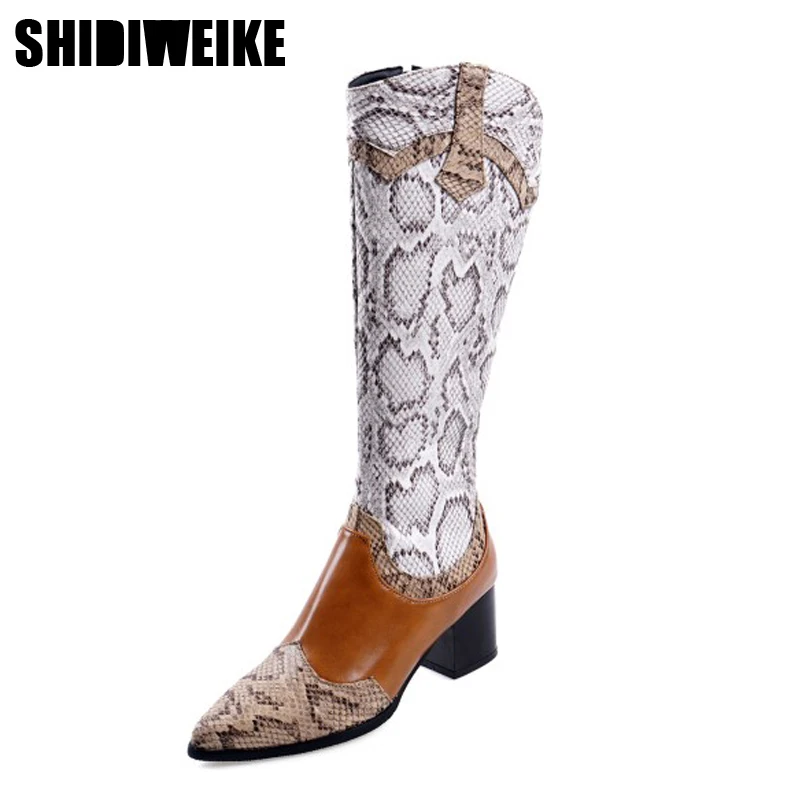 2019 г. Западная пастушка с острым носком сапоги ковбойские женские высокие