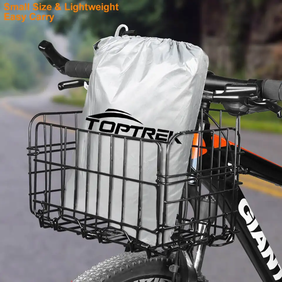 2 Fundas Impermeables Para Cesta De Bicicleta - Con Elástico Ajustable, Protege De La Lluvia