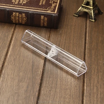 

Transparent Triangle Pen Case Storage Box Stationery Organizer School Office Use S28 20 Dropship