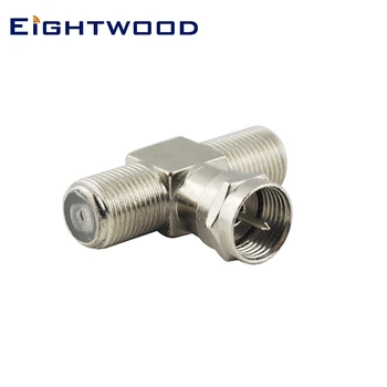

Eightwood 20pcs F Type Splitter 3 Way RF Coaxial Connector F Male to Dual F Female Coaxial Connector Adapter TV Tuner Antenna