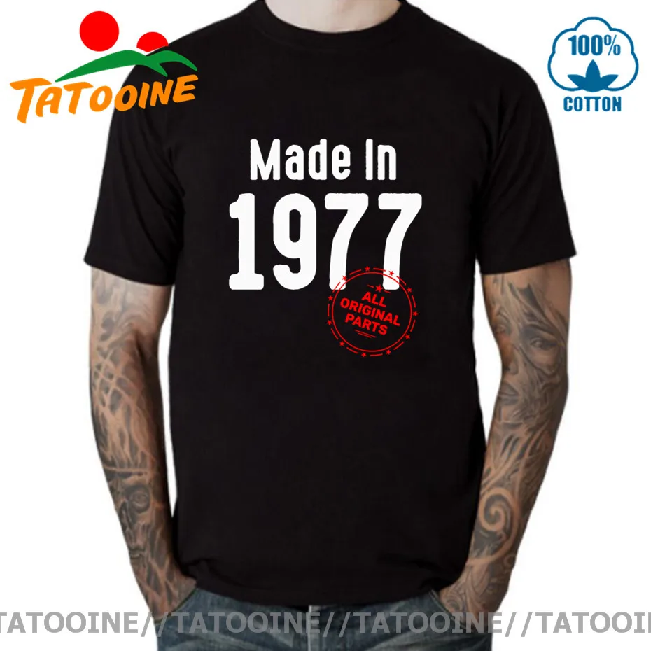 Винтажная Футболка Tatooine сделано в 1977 году с оригинальными деталями мужские