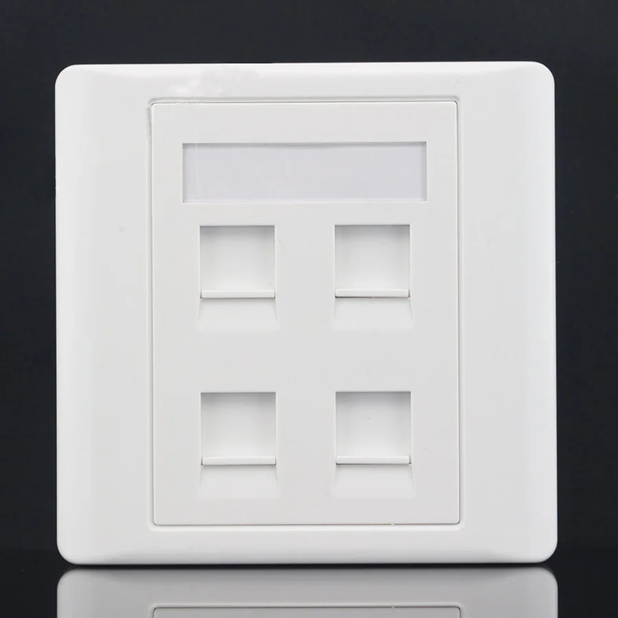 Xintylink-tomada modular cat5e, 4 portas, painel de